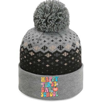 Back To School Teachers Students Happy First Day Of School The Baniff Cuffed Pom Beanie