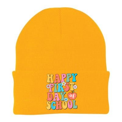 Back To School Teachers Students Happy First Day Of School Knit Cap Winter Beanie