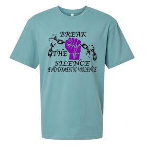 Break The Silence End Domestic Violence Sueded Cloud Jersey T-Shirt