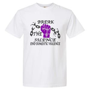 Break The Silence End Domestic Violence Garment-Dyed Heavyweight T-Shirt