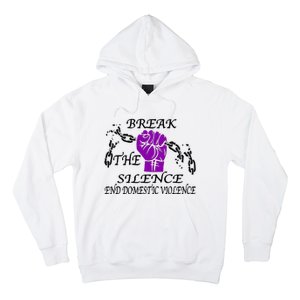 Break The Silence End Domestic Violence Hoodie