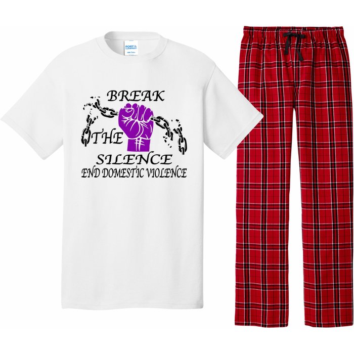 Break The Silence End Domestic Violence Pajama Set