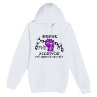 Break The Silence End Domestic Violence Premium Pullover Hoodie