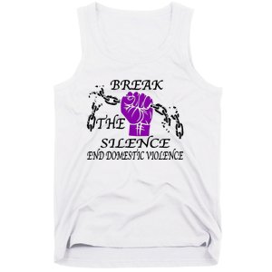 Break The Silence End Domestic Violence Tank Top