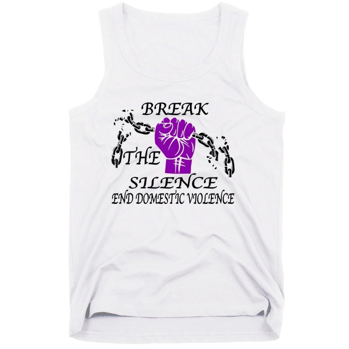 Break The Silence End Domestic Violence Tank Top