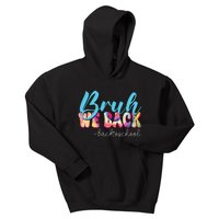 Back To School Tie Dye Bruh We Back For Teacher Kids Hoodie