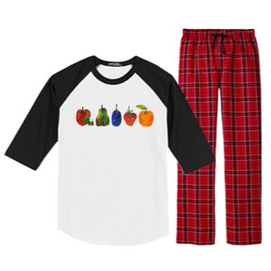 Back To School Cute Hungry Caterpillar Teacher Kindergarten Raglan Sleeve Pajama Set