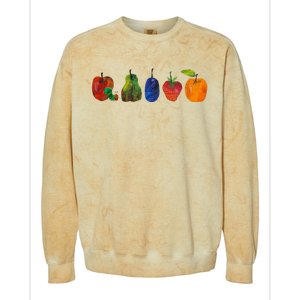 Back To School Cute Hungry Caterpillar Teacher Kindergarten Colorblast Crewneck Sweatshirt