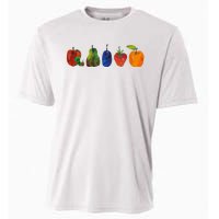 Back To School Cute Hungry Caterpillar Teacher Kindergarten Cooling Performance Crew T-Shirt