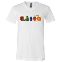 Back To School Cute Hungry Caterpillar Teacher Kindergarten V-Neck T-Shirt