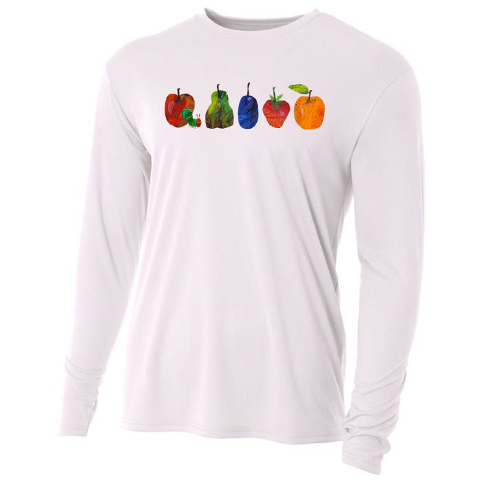 Back To School Cute Hungry Caterpillar Teacher Kindergarten Cooling Performance Long Sleeve Crew