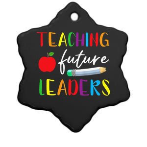 Back To School Teaching Future Leaders Teacher Life Gifts Ceramic Star Ornament