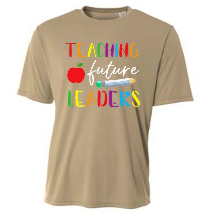 Back To School Teaching Future Leaders Teacher Life Gifts Cooling Performance Crew T-Shirt