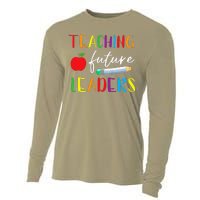 Back To School Teaching Future Leaders Teacher Life Gifts Cooling Performance Long Sleeve Crew