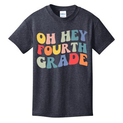 Back To School Students Teacher Oh Hey 4th Fourth Grade Kids T-Shirt