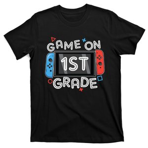 Back To School Game On 1st Grade Funny Gamer Kids Boy T-Shirt