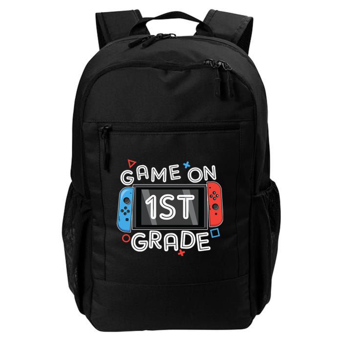 Back To School Game On 1st Grade Funny Gamer Kids Boy Daily Commute Backpack