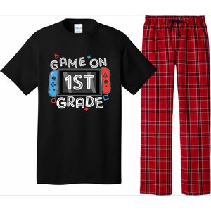 Back To School Game On 1st Grade Funny Gamer Kids Boy Pajama Set