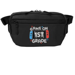 Back To School Game On 1st Grade Funny Gamer Kids Boy Crossbody Pack