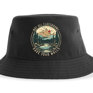 Back To School Not All Classrooms Have Four Walls Camping Sustainable Bucket Hat