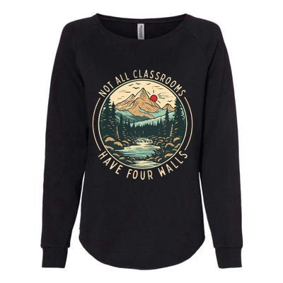 Back To School Not All Classrooms Have Four Walls Camping Womens California Wash Sweatshirt