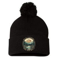 Back To School Not All Classrooms Have Four Walls Camping Pom Pom 12in Knit Beanie