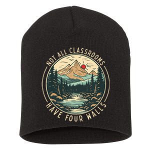 Back To School Not All Classrooms Have Four Walls Camping Short Acrylic Beanie