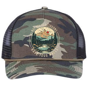 Back To School Not All Classrooms Have Four Walls Camping Retro Rope Trucker Hat Cap