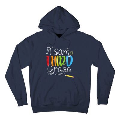 Back To School Team Third Grade 3rd Teacher Student Tall Hoodie