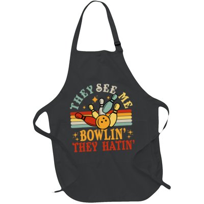 Bowling They See Me Bowling They Hatin Funny Apron