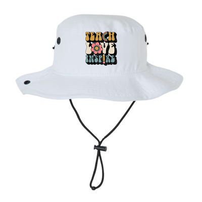 Back To School Teach Love Inspire Retro Teachers Legacy Cool Fit Booney Bucket Hat