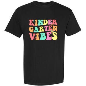 Back To School Kindergarten Vibes Groovy Teacher Wo Kid Garment-Dyed Heavyweight T-Shirt