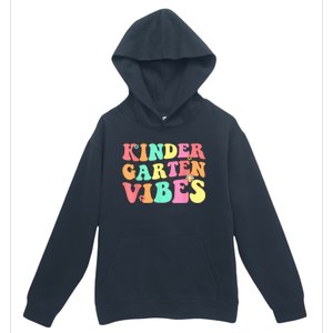 Back To School Kindergarten Vibes Groovy Teacher Wo Kid Urban Pullover Hoodie