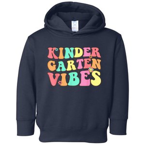 Back To School Kindergarten Vibes Groovy Teacher Wo Kid Toddler Hoodie