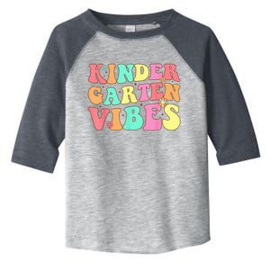 Back To School Kindergarten Vibes Groovy Teacher Wo Kid Toddler Fine Jersey T-Shirt