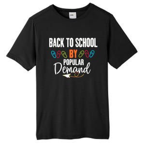 Back To School By Popular Ded Typography Gift Tall Fusion ChromaSoft Performance T-Shirt