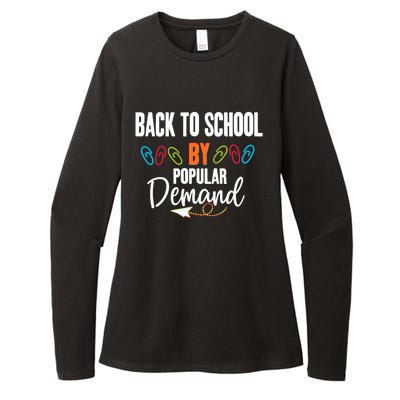 Back To School By Popular Ded Typography Gift Womens CVC Long Sleeve Shirt