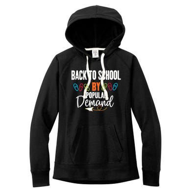 Back To School By Popular Ded Typography Gift Women's Fleece Hoodie