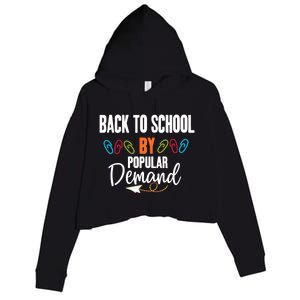 Back To School By Popular Ded Typography Gift Crop Fleece Hoodie