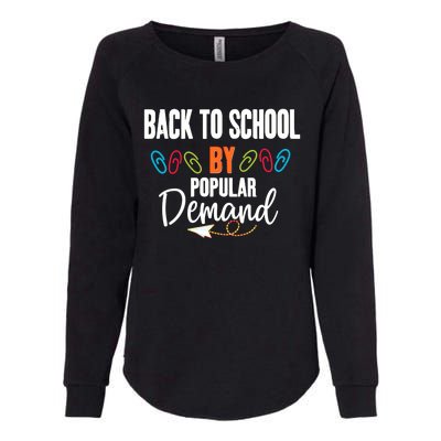 Back To School By Popular Ded Typography Gift Womens California Wash Sweatshirt