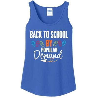 Back To School By Popular Ded Typography Gift Ladies Essential Tank