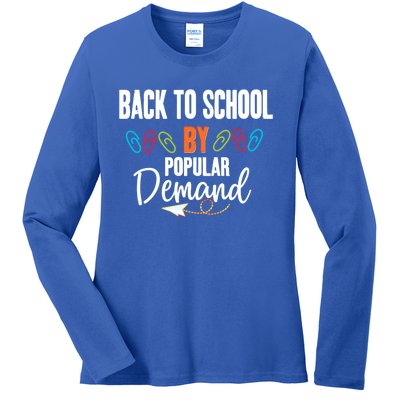 Back To School By Popular Ded Typography Gift Ladies Long Sleeve Shirt