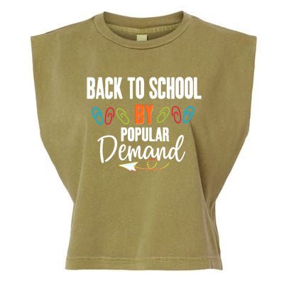 Back To School By Popular Ded Typography Gift Garment-Dyed Women's Muscle Tee