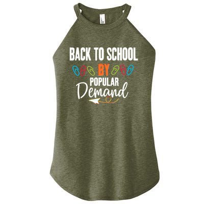 Back To School By Popular Ded Typography Gift Women's Perfect Tri Rocker Tank