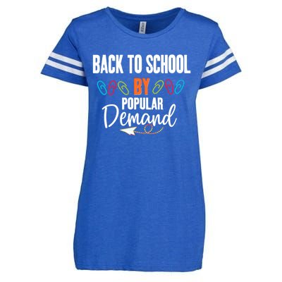 Back To School By Popular Ded Typography Gift Enza Ladies Jersey Football T-Shirt