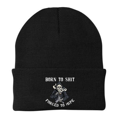 Born To Shit Forced To Wipe Born 2 Shit Forced 2 Wipe Beanie