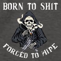 Born To Shit Forced To Wipe Born 2 Shit Forced 2 Wipe Vector Backpack