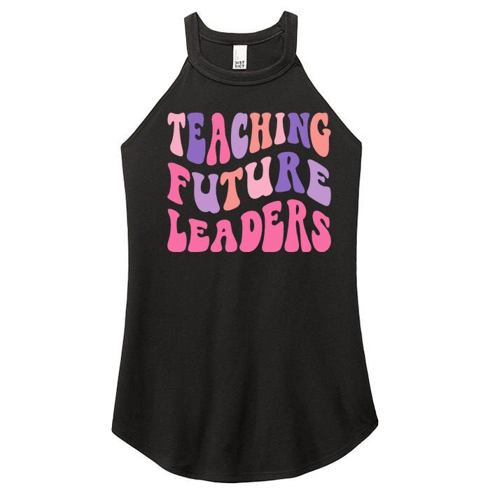 Back To School Teaching Future Leaders Teacher Life Gift Women’s Perfect Tri Rocker Tank