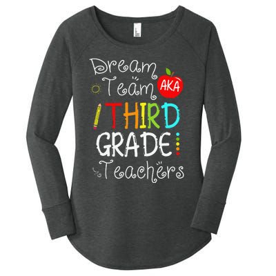 Back To School Dream Team Aka 3rd Grade Teachers Colourful Women's Perfect Tri Tunic Long Sleeve Shirt