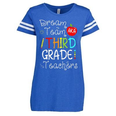 Back To School Dream Team Aka 3rd Grade Teachers Colourful Enza Ladies Jersey Football T-Shirt